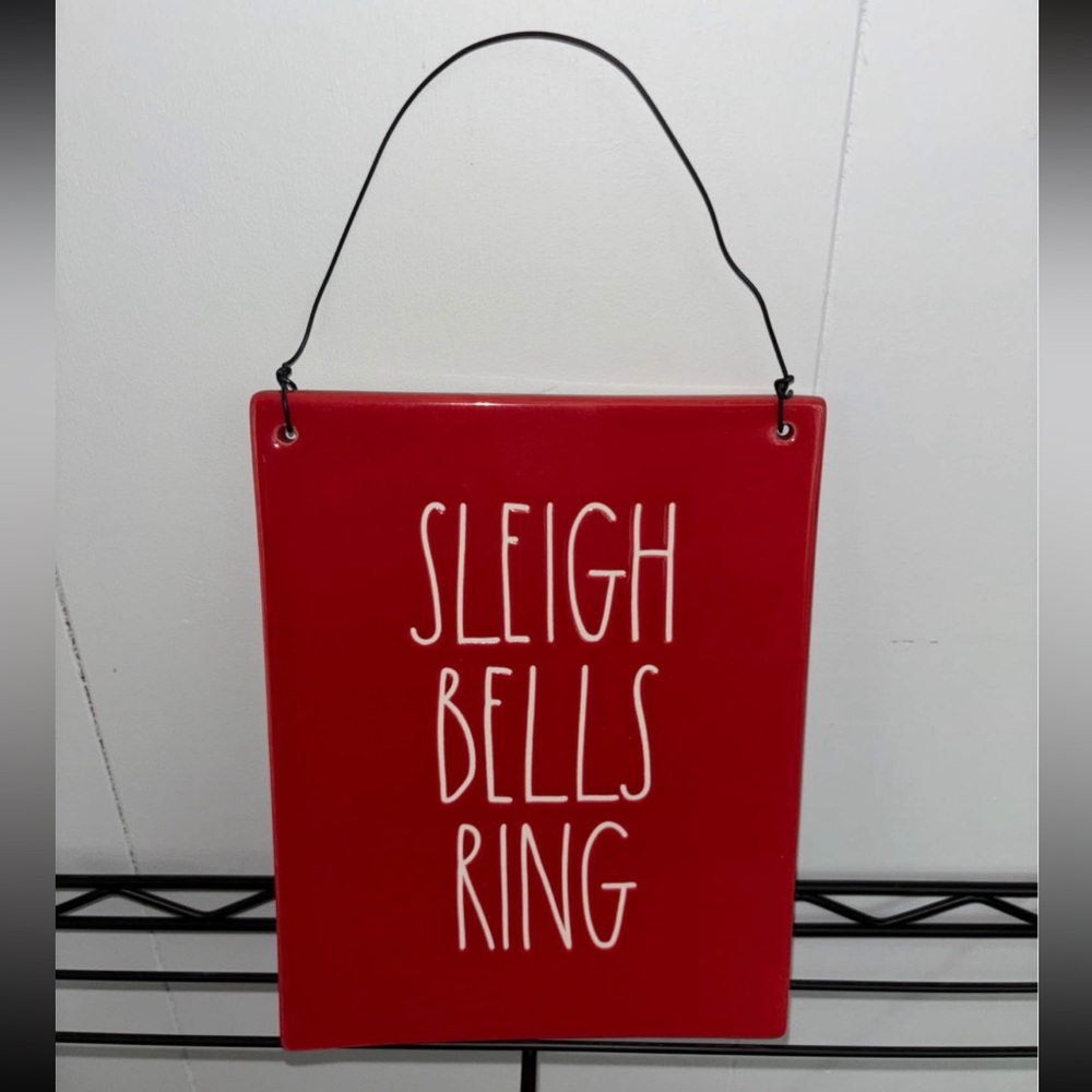 Rae Dunn Sleigh Bells Ring Ceramic Wall Decor